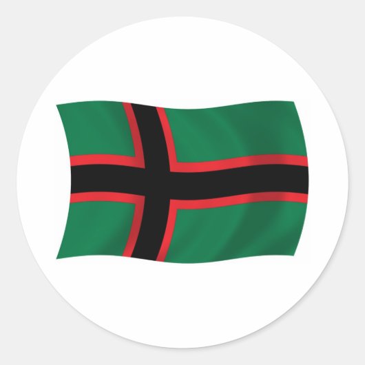 Karelische Vlag Sticker (Voorkant)