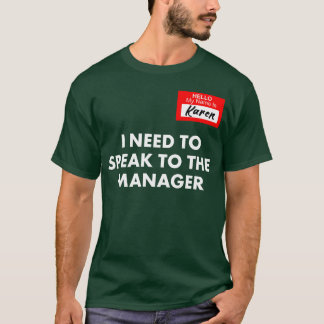 Karen Halloween kostuum grappig T-shirt