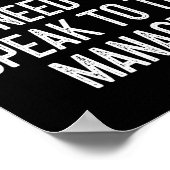 Karen Halloween Kostuum Spreek met de Manager Fun Poster (Hoek)