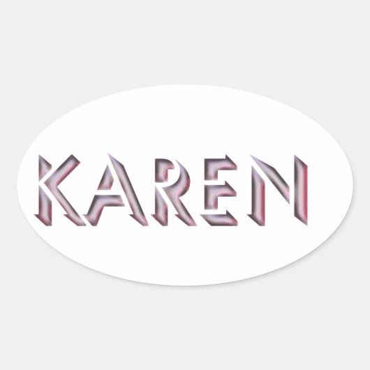 Karen sticker naam (Voorkant)