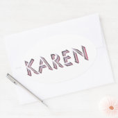 Karen sticker naam (Envelop)