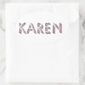 Karen sticker naam (Tas)
