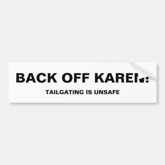KAREN TERUG! STICKER (Voorkant)
