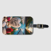 Karen's hart bij de rivier bagagelabel (Voorkant (horizontaal))