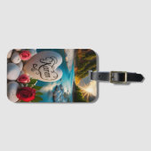 Karen's Heart stone River Sunset Bagagelabel (Voorkant (horizontaal))