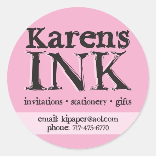 Karen's Ink sticker (Voorkant)
