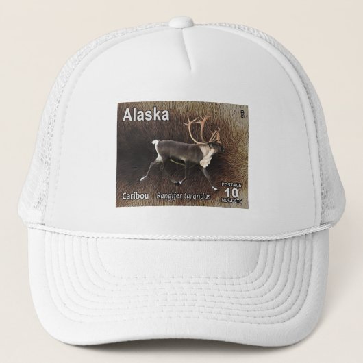 Kariboe (Rendier) - Postzegel Alaska Trucker Pet (Voorkant)