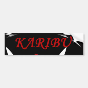 KARIBU welkomstauto-Bumpersticker Bumpersticker
