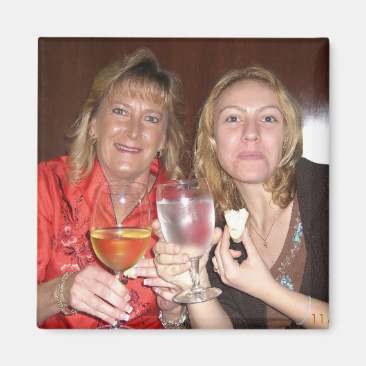 Karie&Grams bij Ruth's CHris Magneet (Voorkant)