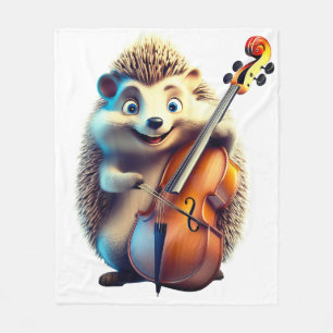Karikatuur, Cartoon, Illustratie Een muzikale Fleece Deken