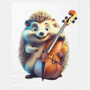 Karikatuur, Cartoon, Illustratie Een muzikale Fleece Deken