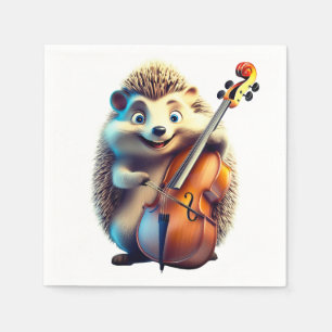 Karikatuur, Cartoon, Illustratie Een muzikale Servet
