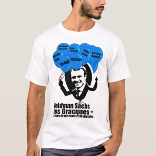 Karikatuur de MACRON - Verkiezingen Frankrijk 2017 T-shirt