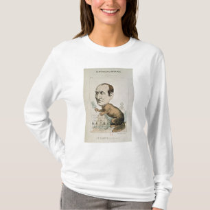 Karikatuur van Baron Georges Eugene Haussmann T-shirt