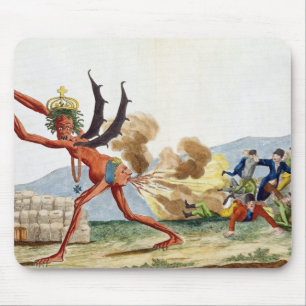 Karikatuur van de Engelse regering, 1793 Muismat