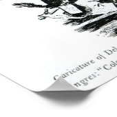 Karikatuur van Delacroix en Ingres Poster (Hoek)