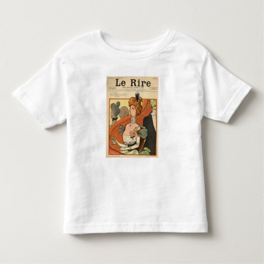 Karikatuur van een Franse marquise Kinder Shirts (Voorkant)