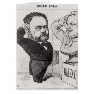 Karikatuur van Emile Zola