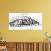 Karikatuur van Engelse joden, van een Haggadah Canvas Afdruk (Insitu (Woonkamer))