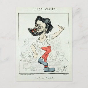 Karikatuur van Jules Valles Briefkaart