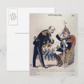 karikatuur van Kaiser Wilhelm van Pruisen Briefkaart (Voorkant / Achterkant)