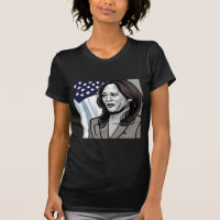 Karikatuur van Kamala Harris