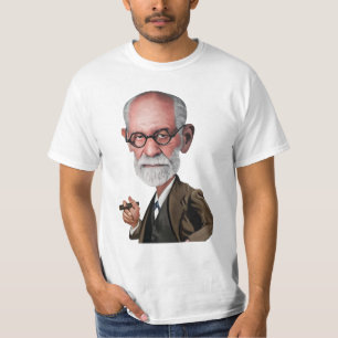 Karikatuur van Sigmund Freud T-shirt