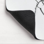 Karikatuur van Soren Aabye Kierkegaard Muismat (Hoek)