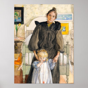 Karin en Kersti, 1898, ingediend door Carl Larsson Poster