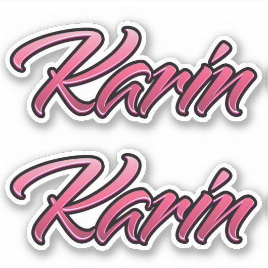 Karin faded rose Autocollants (Devant)