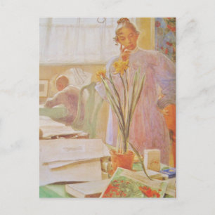 Karin in the Studio Briefkaart