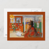 Karin Reading the Evening Briefkaart (Voorkant / Achterkant)