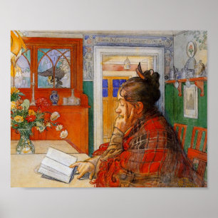 Karin Reading the Evening Poster