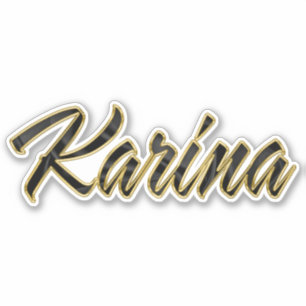 Karina noir autocollant lettrage
