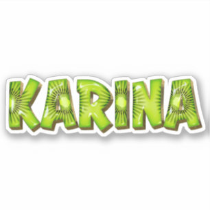 Karina Nom Kiwi Design Autocollants
