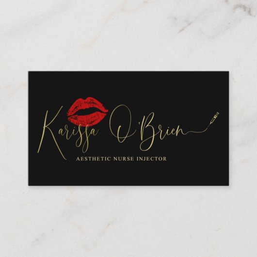 Karissa's aangepaste kaarten | Geen bewerkbare Sja Visitekaartje (Voorkant)