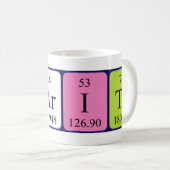 Karita périodique nom de table mug (Devant droit)