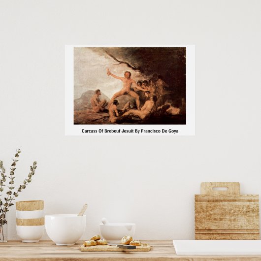 karkas van Brebeuf Jesuit door Francisco de Goya Poster (Keuken)