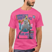 Karl-Anthony Towns Basketbal Art Timberwolve 1 T-shirt (Voorkant)