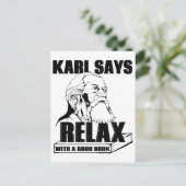 Karl Marx Briefkaart (Staand voorkant)