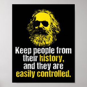 Karl Marx citeert grappige socialistische partij D Poster