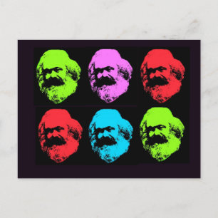 Karl Marx Collage Briefkaart