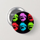 Karl Marx Collage Ronde Button 5,7 Cm (Voorkant /achterkant)