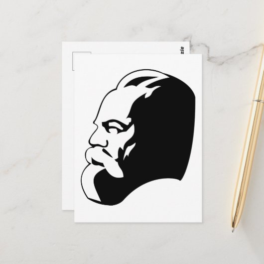 Karl Marx, Communism, Socialism, Soviet Union Briefkaart (Voorkant / Achterkant in situ)