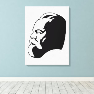 Karl Marx, Communisme, Socialisme, Sovjet-Unie Canvas Afdruk