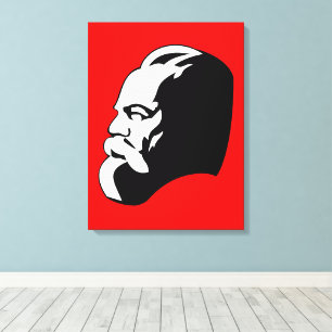 Karl Marx, Communisme, Socialisme, Sovjet-Unie Canvas Afdruk