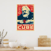 Karl Marx - De volkskubus: OHP Poster (Keuken)