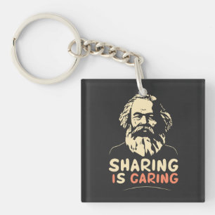 karl marx grappige communistische memes delen is z sleutelhanger