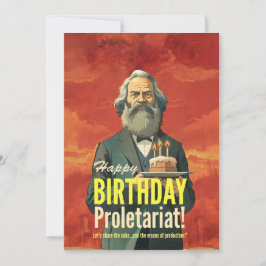 Karl Marx lezers geschenk Kaart