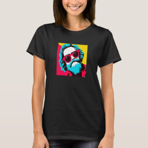 Karl Marx met Sunclasses Pop Art-portret van Revo T-shirt